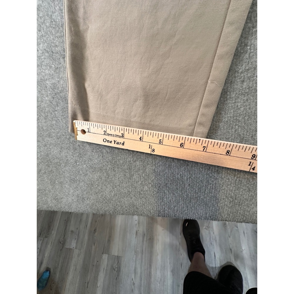 New York & Company Stretch Khaki Tan Straight Leg Trousers Womens Size 8 - Picture 9 of 12